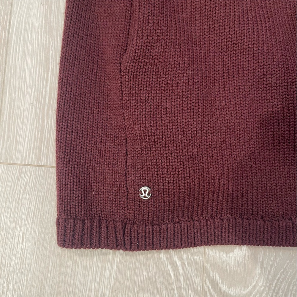 Lululemon Karmic Cocoon Wrap Maroon Burgundy size 4 - Picture 15 of 16